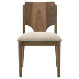 Biltmore Dining Chair Upholstered Seat Walnut (Set of 2)