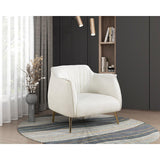 Rachael White Boucle Accent Chair