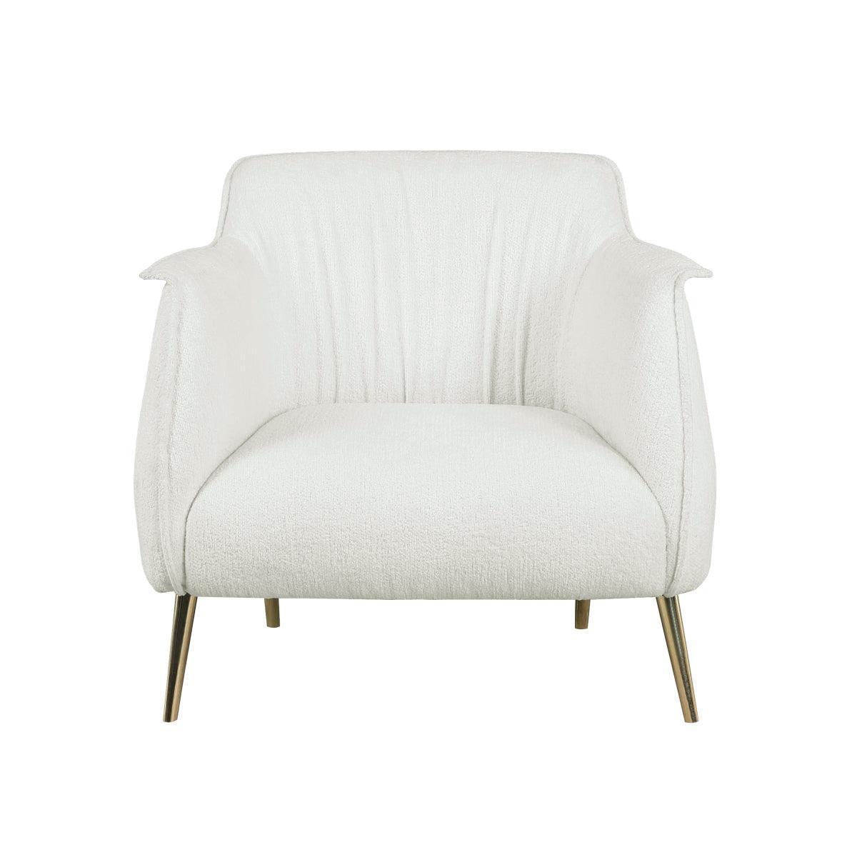 Rachael White Boucle Accent Chair