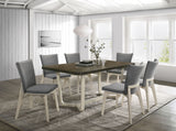 Biloxi Gray Brown 71-inch Rectangular Dining Set