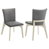 Biloxi Upholstered Dining Side Chair Gray (Set of 2)