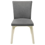 Biloxi Upholstered Dining Side Chair Gray (Set of 2)
