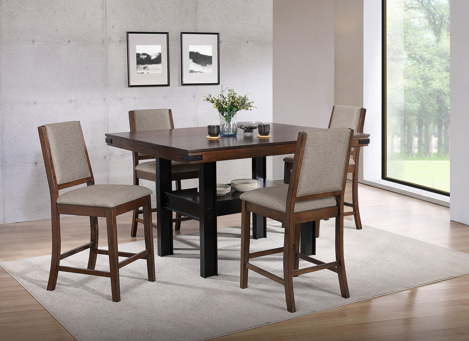 Patterson Mango Oak Counter Height Set