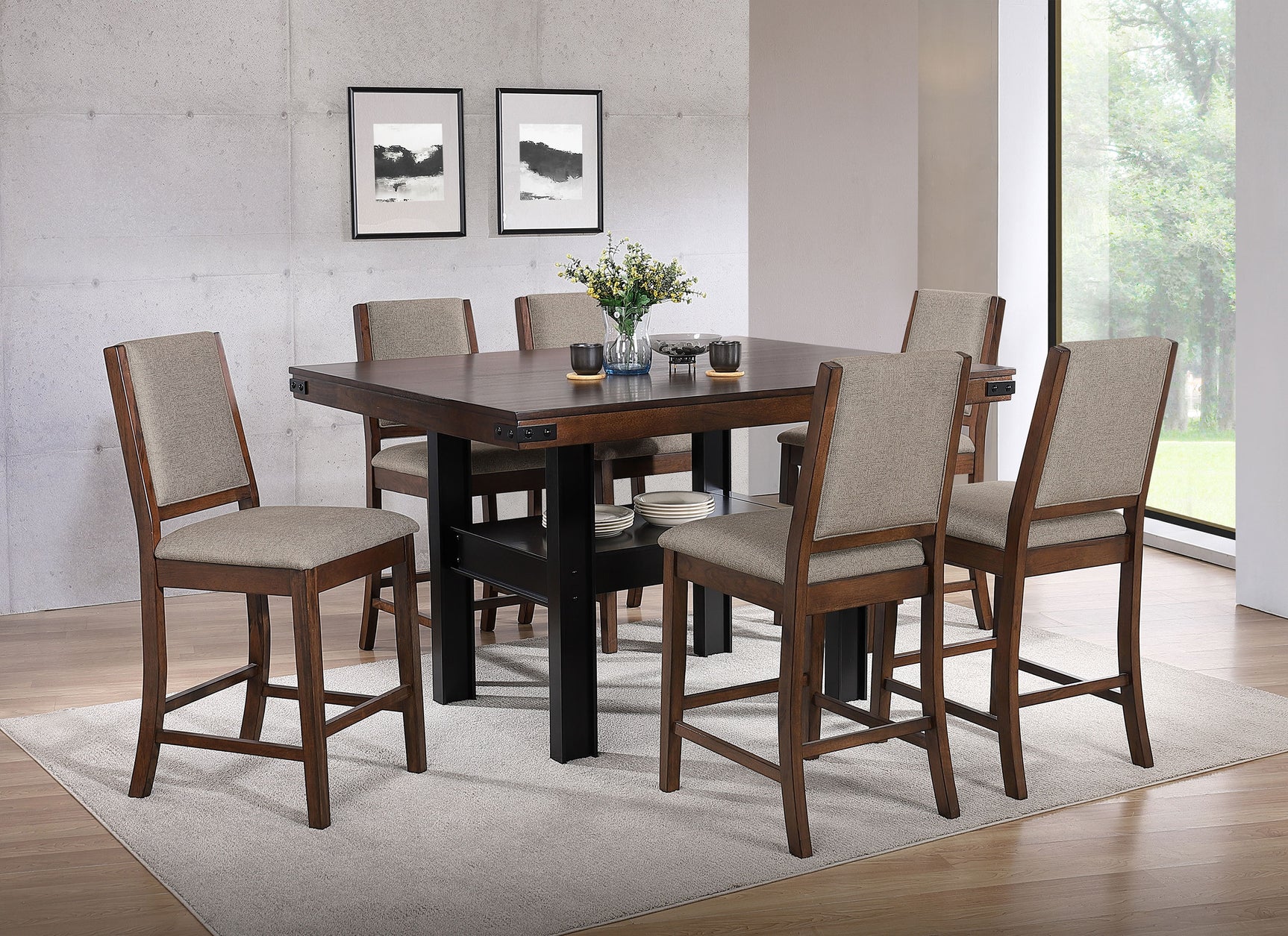 Patterson Mango Oak Counter Height Set
