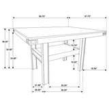 Patterson Mango Oak Counter Height Set