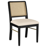 Arini Sand Wash Black Extension Leaf Dining Room Set