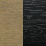 Arini Sand Wash Black Extension Leaf Dining Room Set