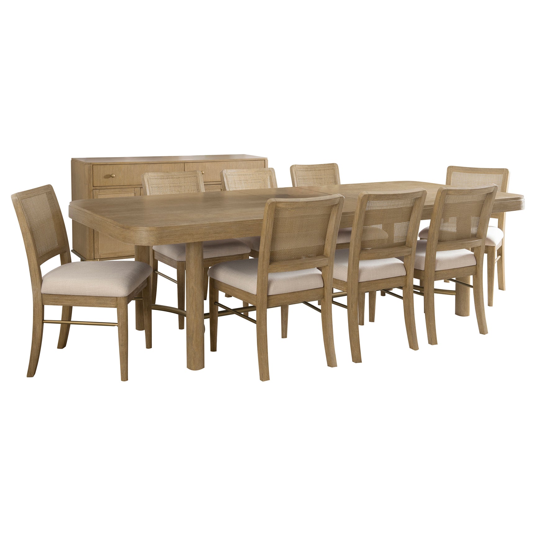 Arini Sand Wash Extension Leaf Dining Room Set