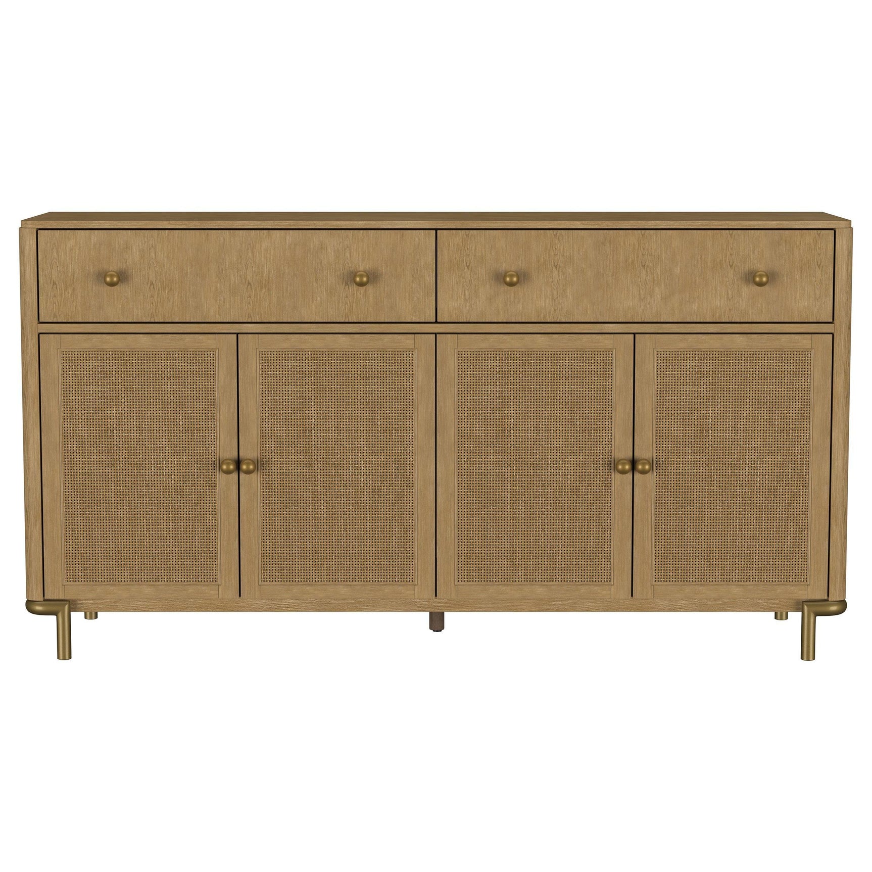 Arini 2-drawer Cane Door Dining Sideboard Server Sand Wash