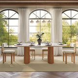 Silvo 79" Glossy White Dining Table