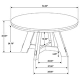 Danvers Brown Oak Latte Dining Room Set