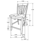 Canfield Counter Height Dining Side Chair Brown (Set of 2)