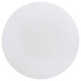 Judd 54-inch Round Dining Wood Table with Shelf Pearl White