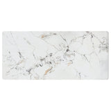 Carvell Rectangular Sintered Stone Dining Table Mirage White