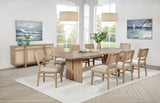Kailani Beige Oak Rectangular Wood Dining Room Set