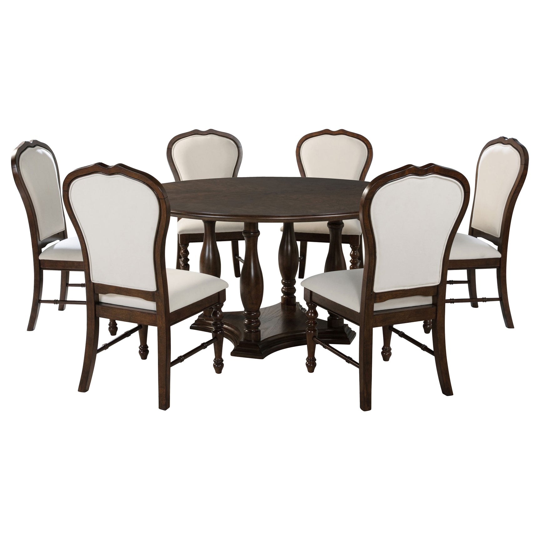 Landon Rich Brown 60-inch Round Dining Room Set