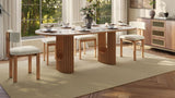 Silvo 79" Glossy White Dining Table