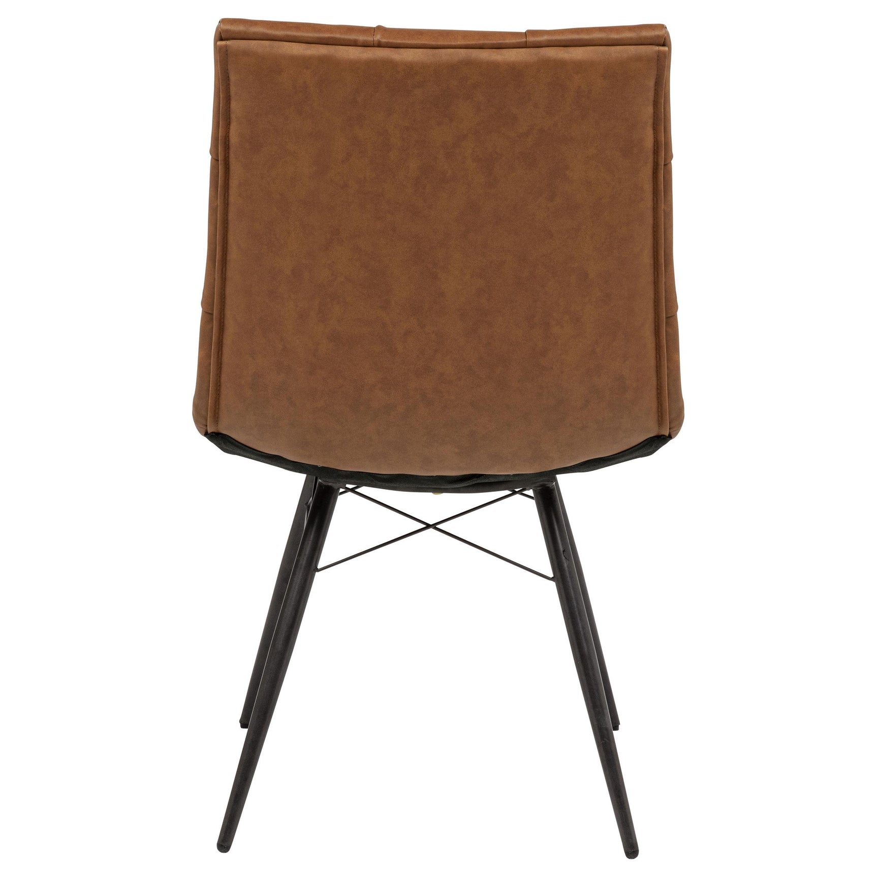 Aiken Faux Leather Upholstered Dining Side Chair Saddle Brown (Set of 4)