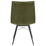 Aiken Fabric Upholstered Dining Side Chair Saddle Forest Green (Set of 4)