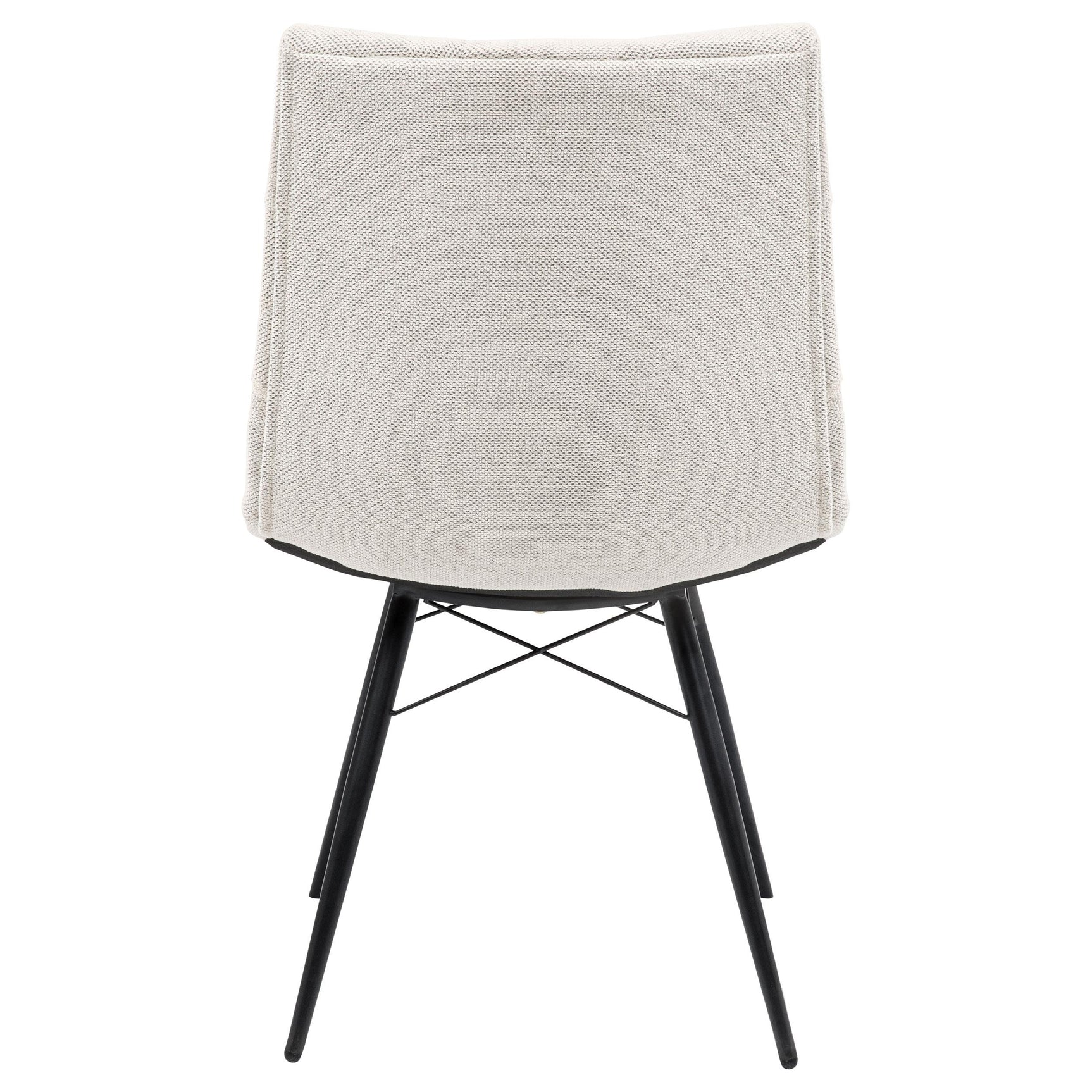 Aiken Fabric Upholstered Dining Side Chair Saddle Stone White (Set of 4)