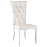 Kerwin White Chrome Rectangular Dining Room Set