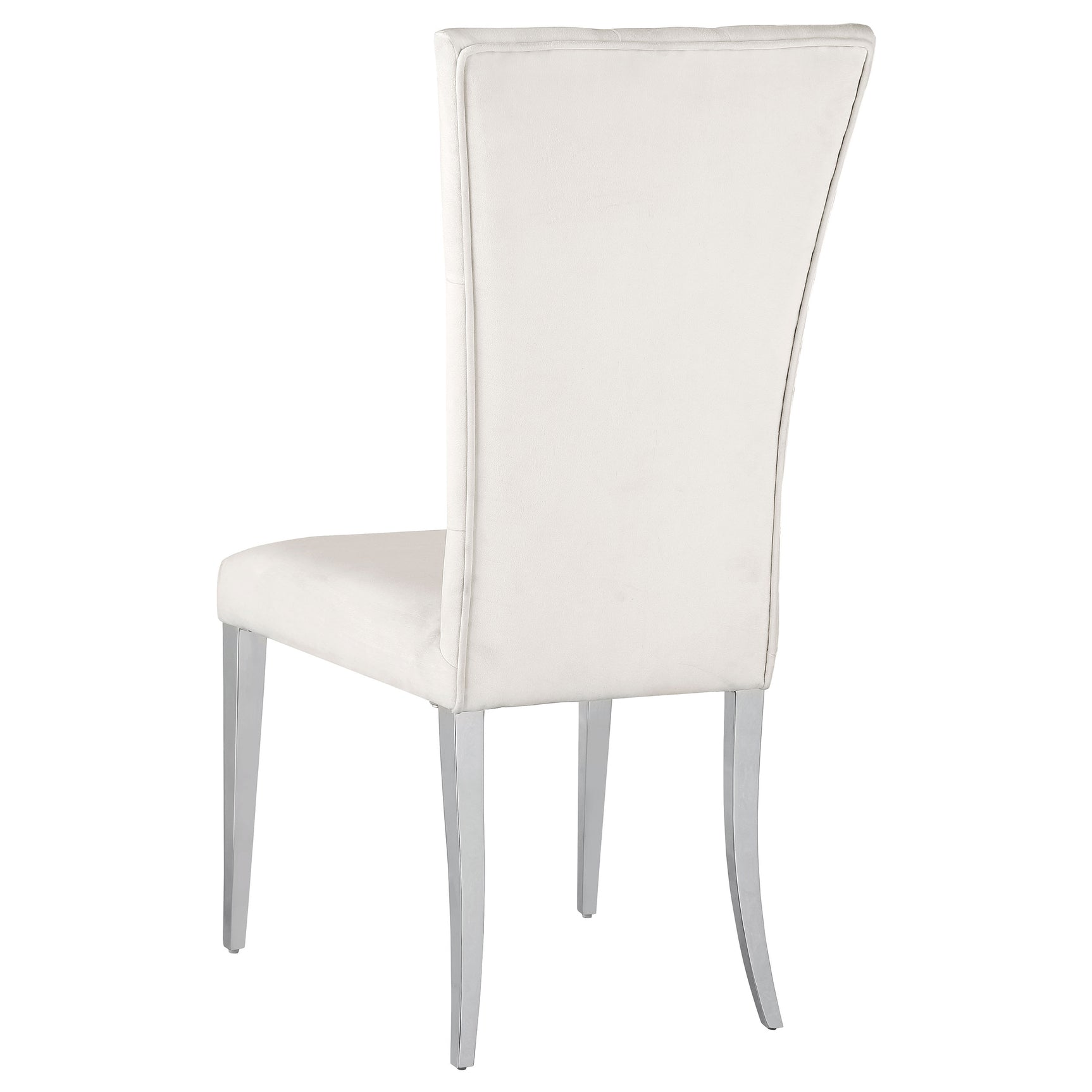 Kerwin White Chrome Rectangular Dining Room Set