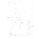 Kerwin White Chrome Rectangular Dining Room Set