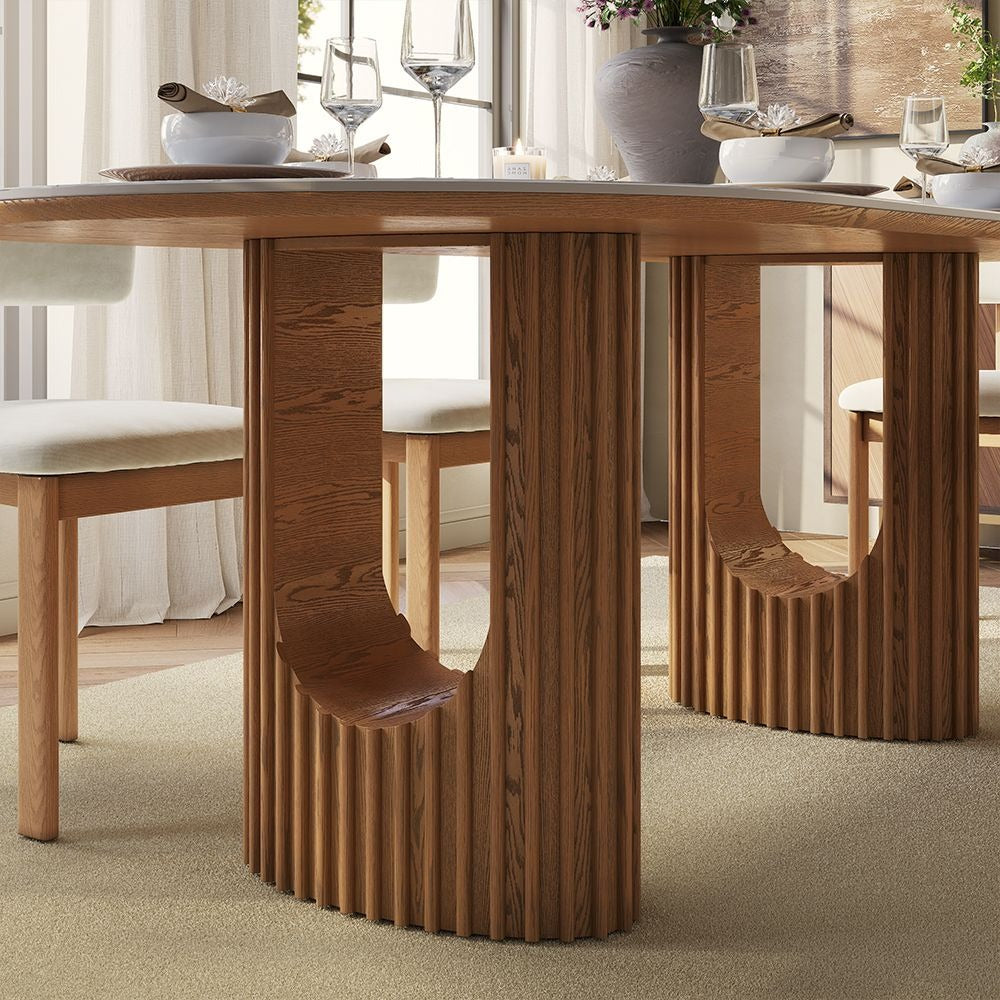 Silvo 79" Glossy White Dining Table