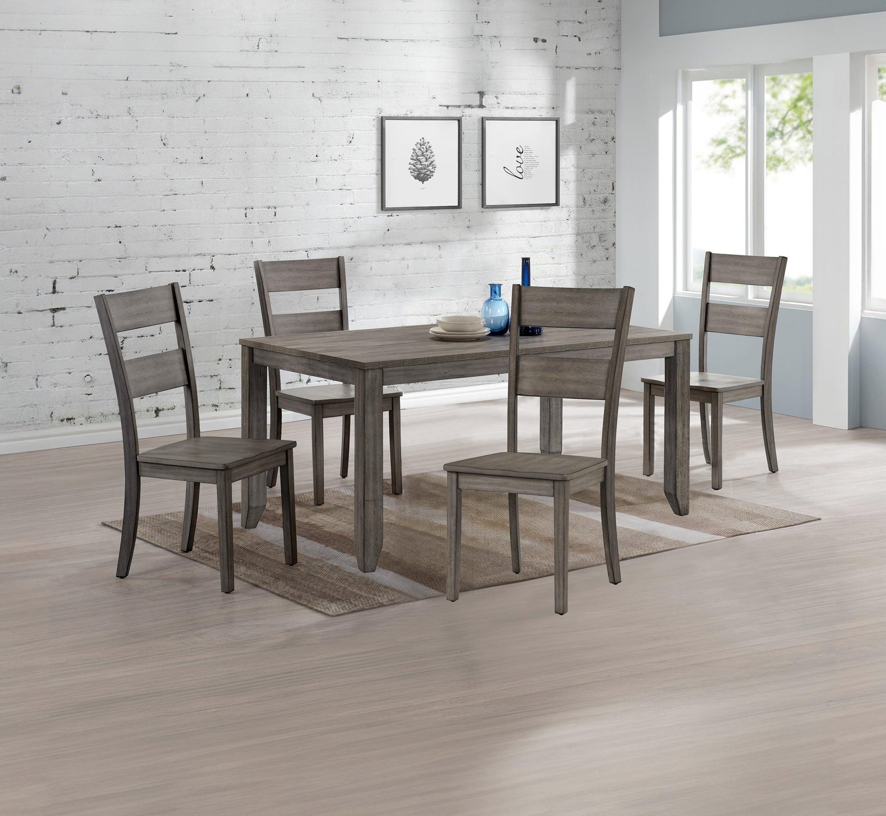 Sean Melamine Rectangular Dining Room Set
