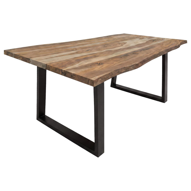 Selwyn 80-inch Live Edge Solid Wood Dining Table Light Sheesham — product view