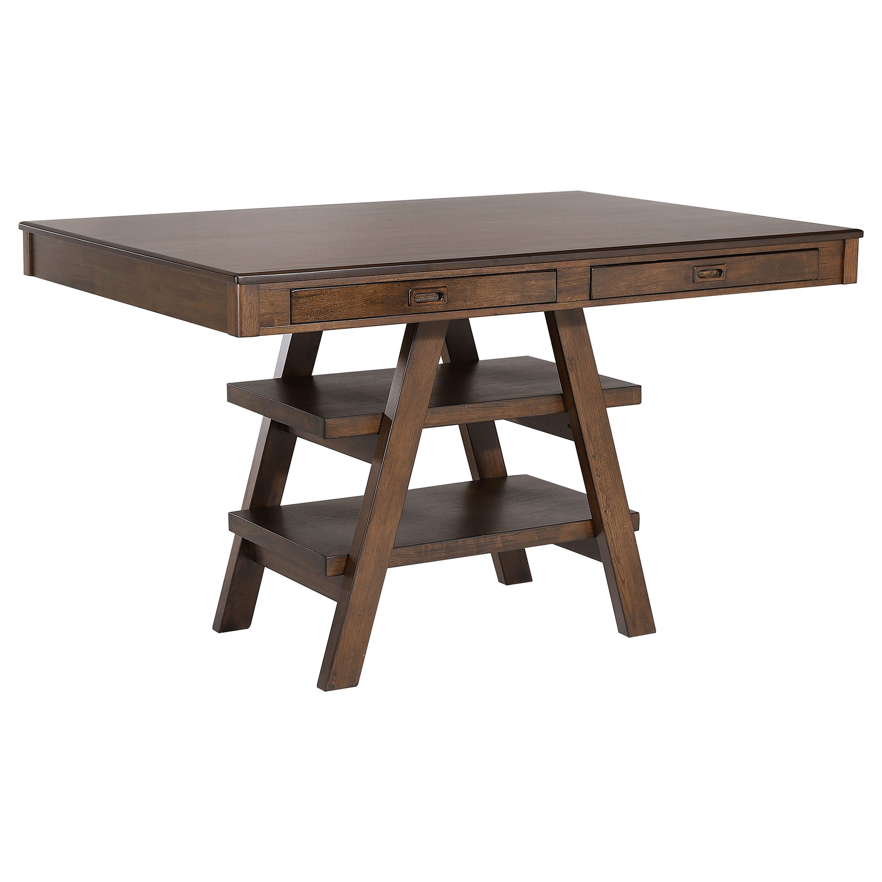 Dewey Walnut Rectangular Dining Room Set