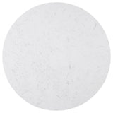 Suzanne Black and White Round Dining Set with Bench