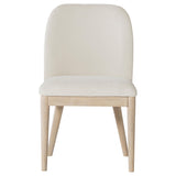 Solano Upholstered Dining Side Chair Beige (Set of 2)