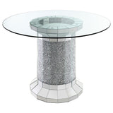 Ellie Grey Mirrored Counter Height Set