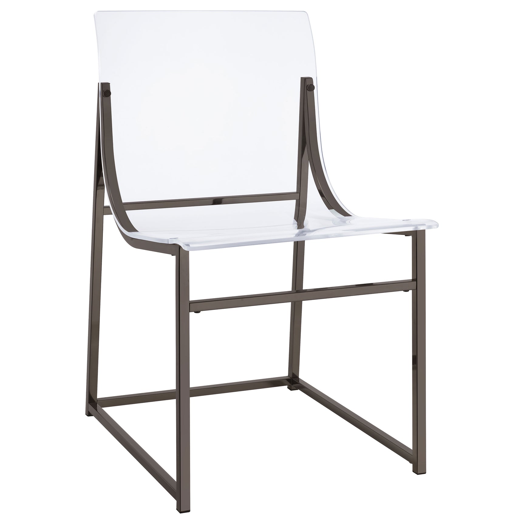 Jillian Black Nickel Round Mirror Top Dining Room Set