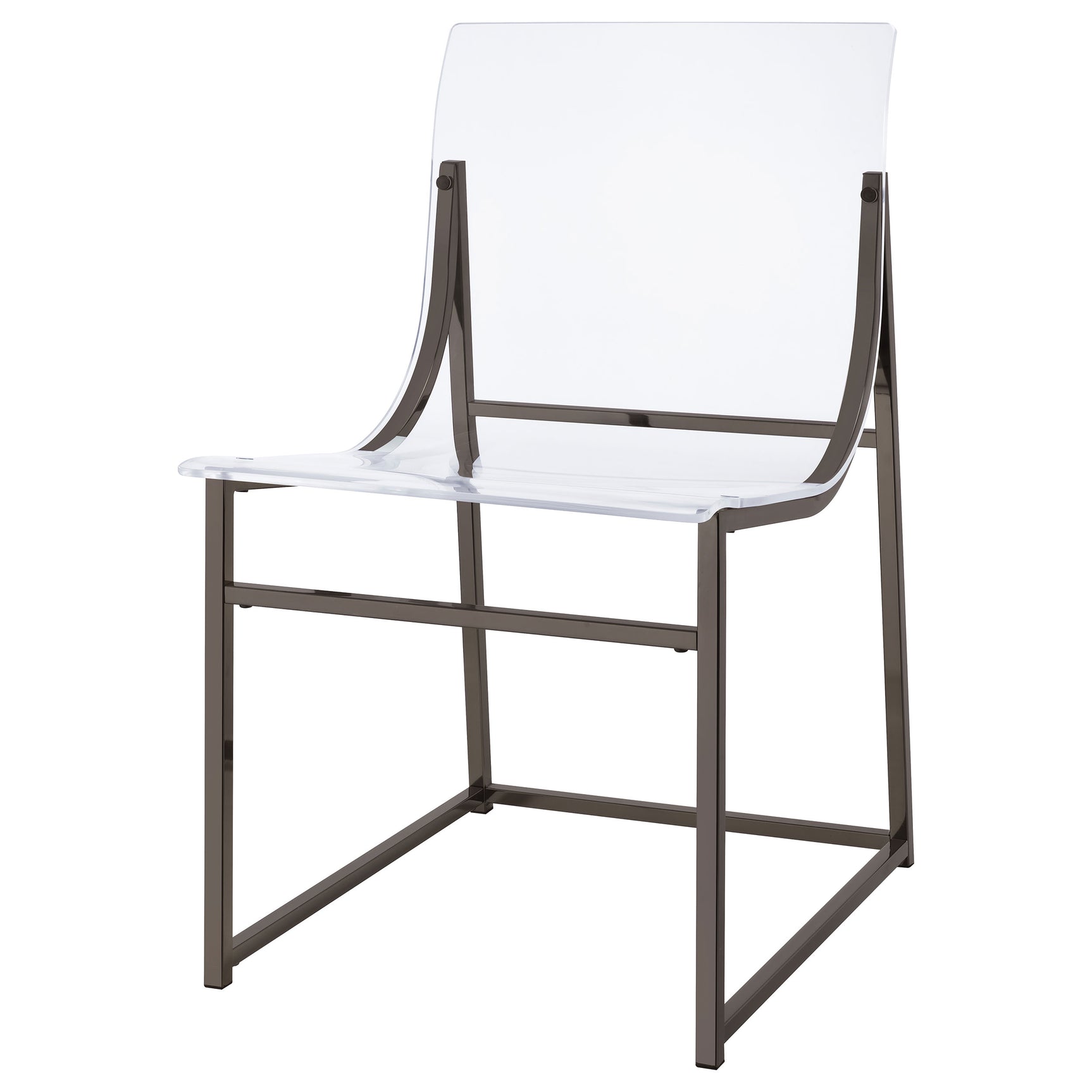 Jillian Black Nickel Round Mirror Top Dining Room Set