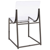 Jillian Black Nickel Round Mirror Top Dining Room Set