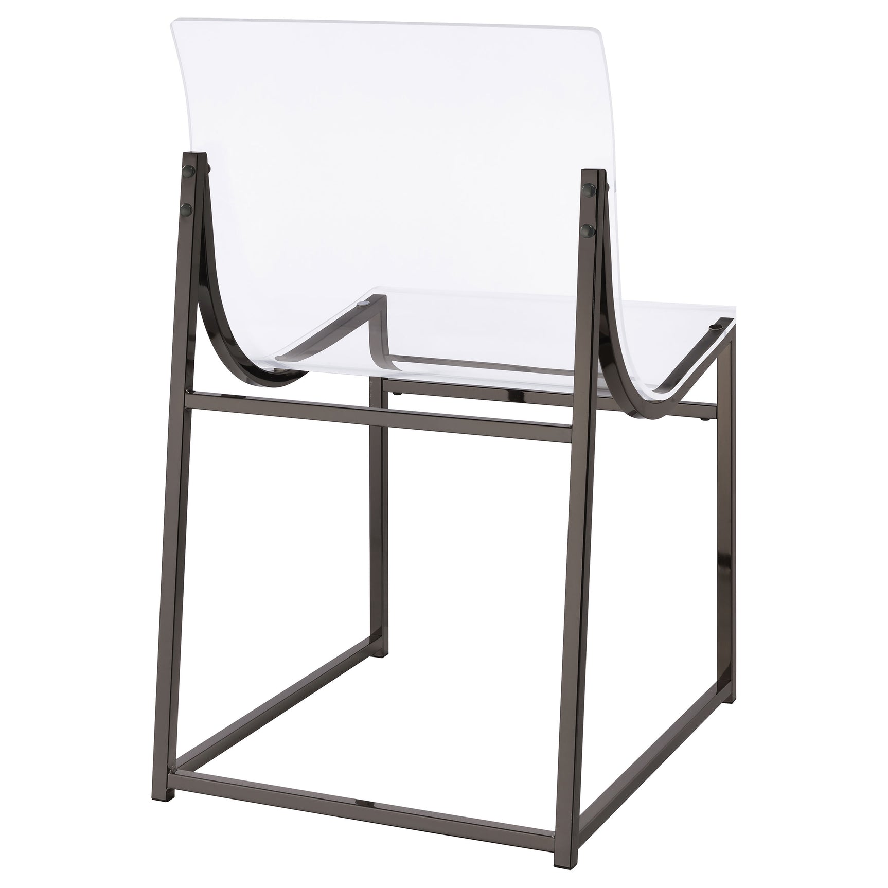 Jillian Black Nickel Round Mirror Top Dining Room Set
