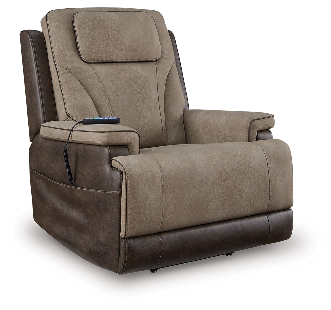 4Z-Peaceful Pause Sand Microfiber,Next-Gen DuraPella Power Lift Recliner