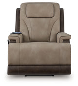 4Z-Peaceful Pause Sand Microfiber,Next-Gen DuraPella Power Lift Recliner