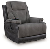 4Z-Peaceful Pause Slate Microfiber,Next-Gen DuraPella Power Lift Recliner