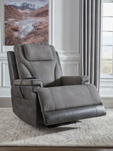 4Z-Peaceful Pause Slate Microfiber,Next-Gen DuraPella Power Lift Recliner