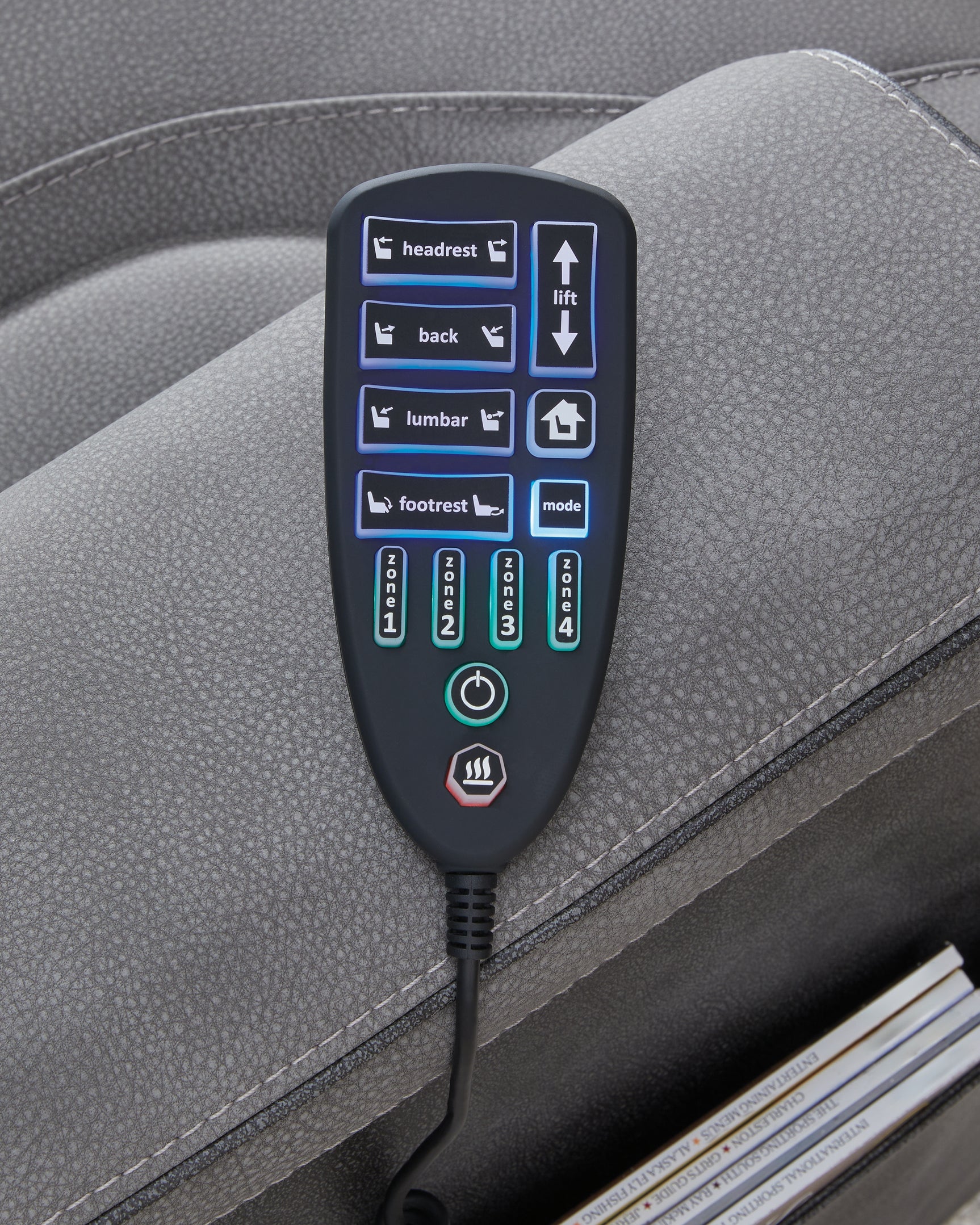 4Z-Peaceful Pause Slate Microfiber,Next-Gen DuraPella Power Lift Recliner