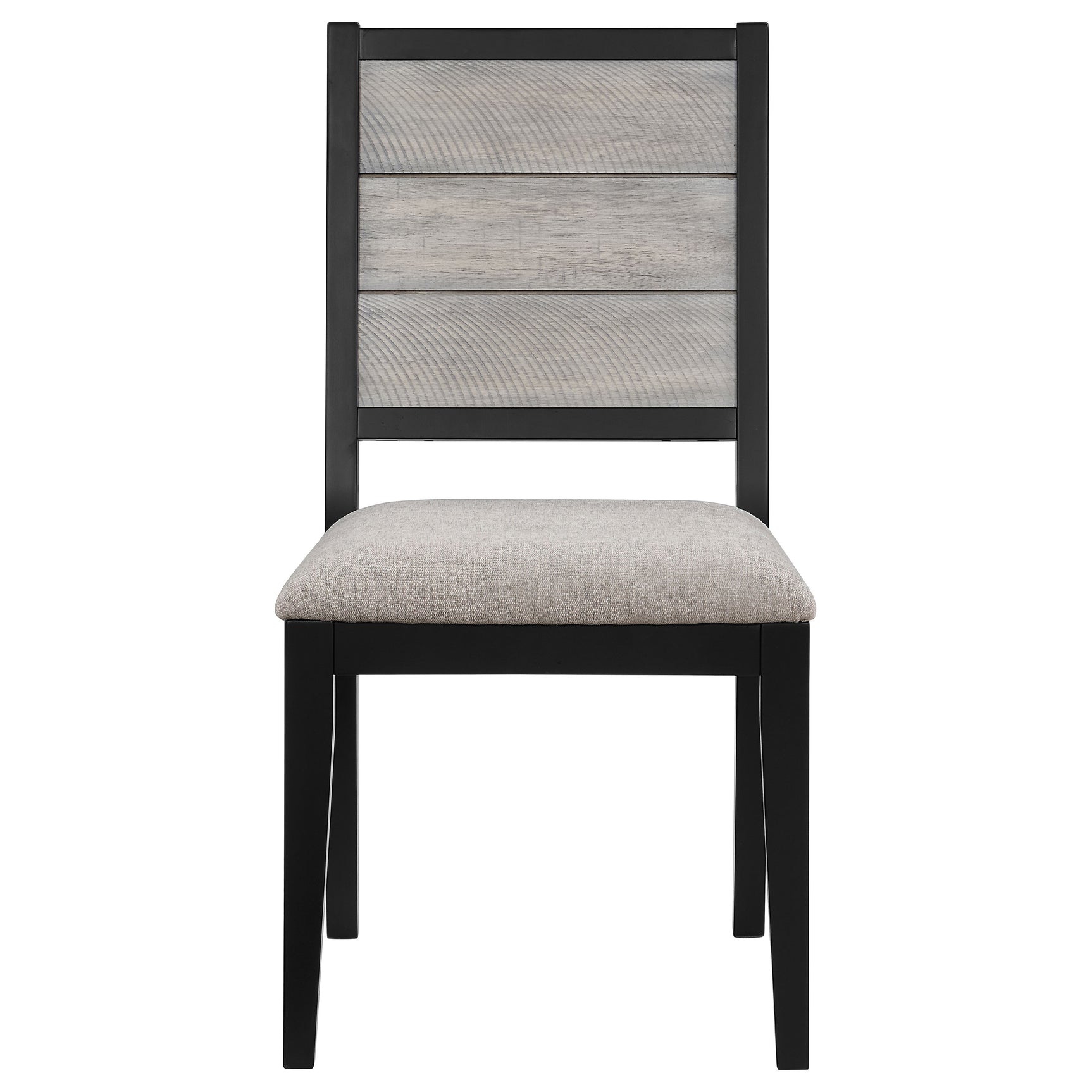 Elodie Black Gray Rectangular Extension Leaf Dining Room Set