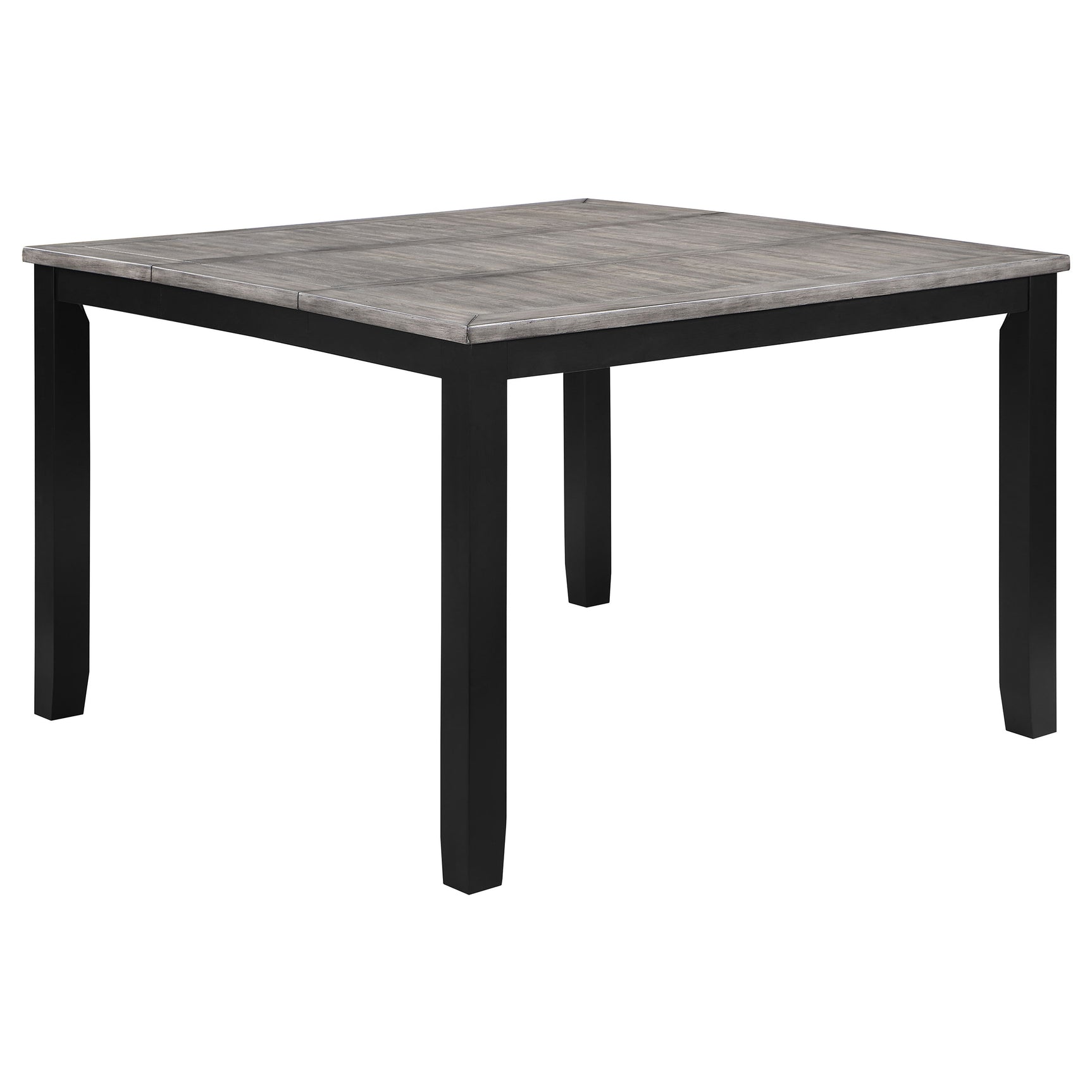 Elodie Black Gray Extension Leaf Counter Height Set