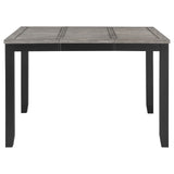 Elodie Black Gray Extension Leaf Counter Height Set
