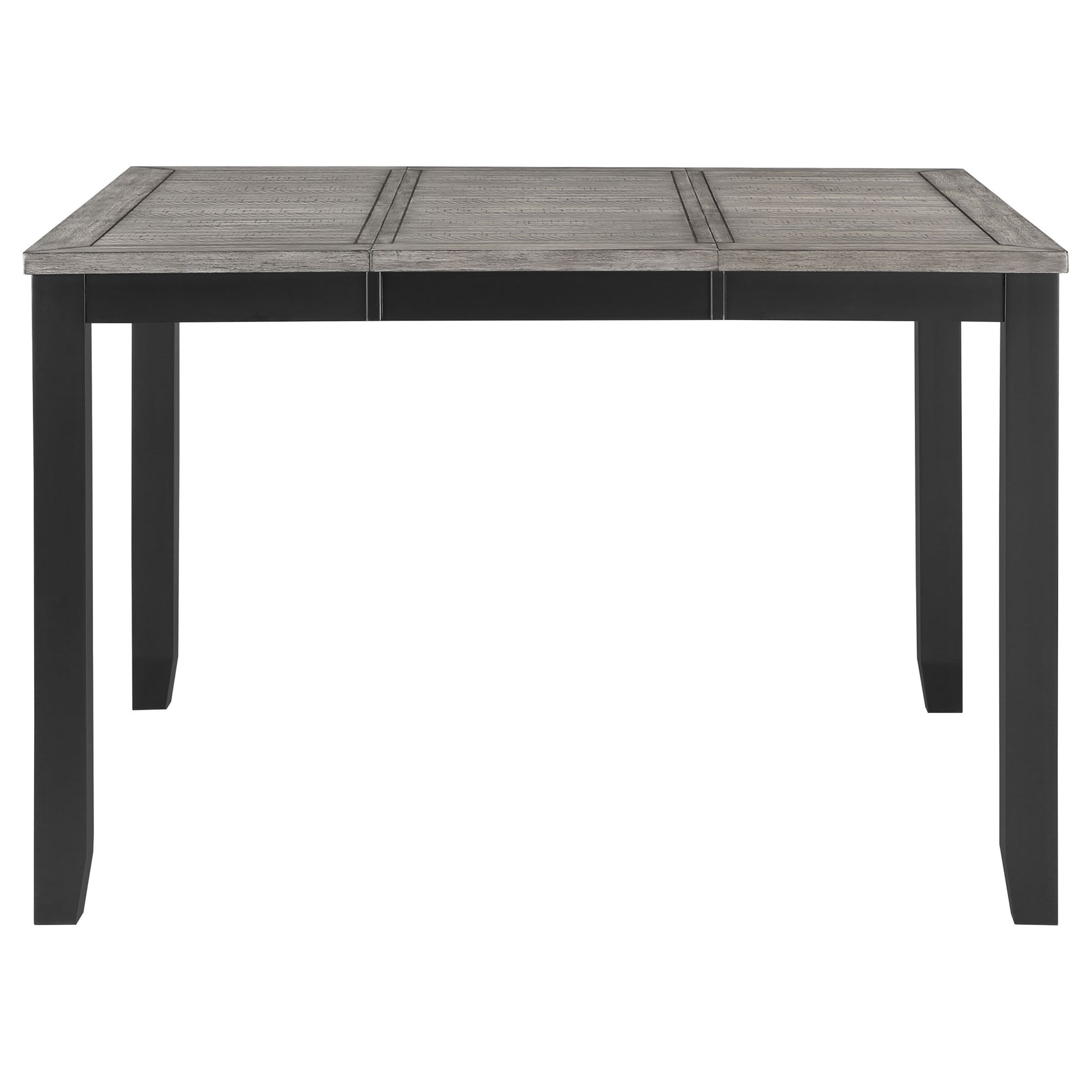 Elodie Black Gray Extension Leaf Counter Height Set