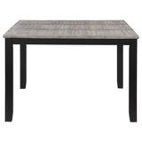 Elodie Black Gray Extension Leaf Counter Height Set