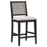 Elodie Black Gray Extension Leaf Counter Height Set