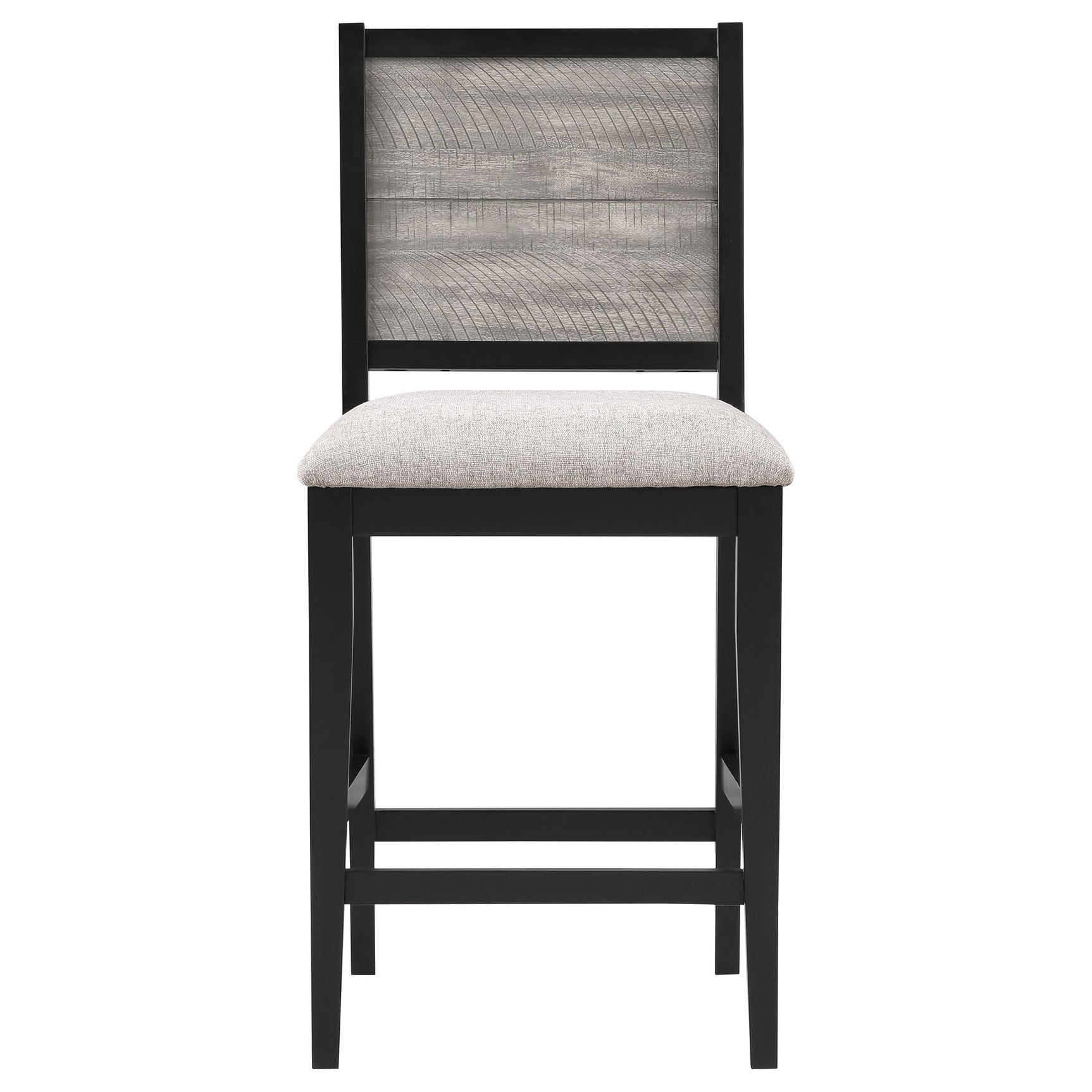 Elodie Black Gray Extension Leaf Counter Height Set
